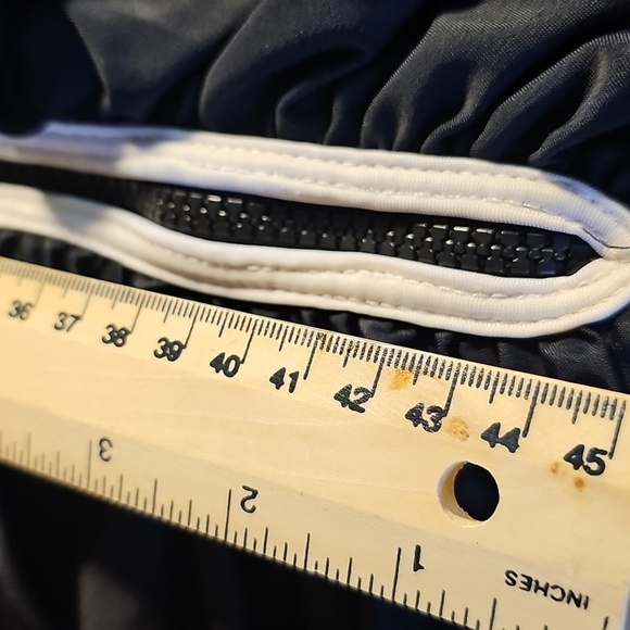 DELIMORA, Black One Piece‎ Swimsuit. size 12. Zipper Down The Front. - Picture 13 of 15